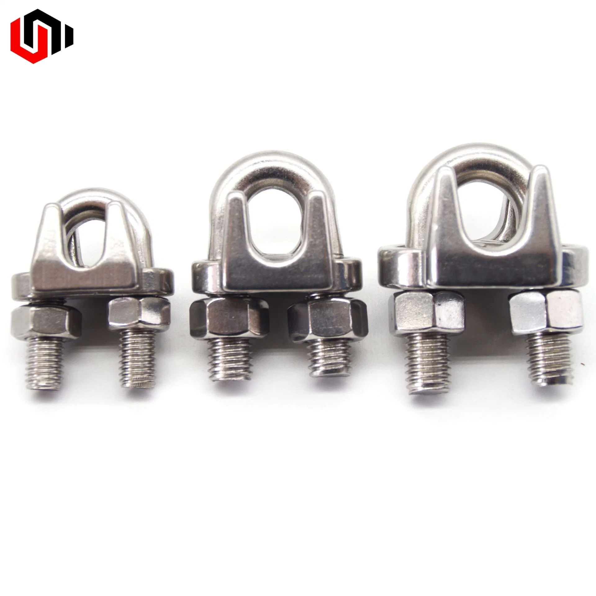 SS304/A2 Unifixs Drop Forged Wire Rope Clip DIN741 Rigging