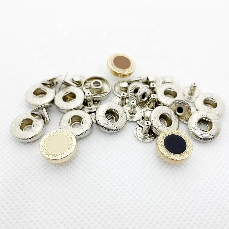 Colorful Making Custom Enamel Chinese Metal Snap Buttons for Clothing