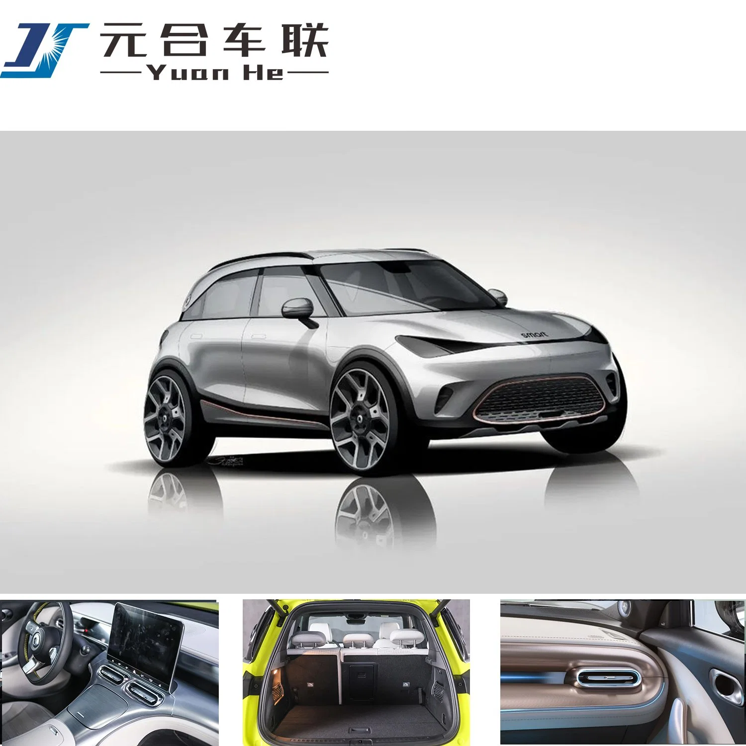 Brand New Mercedes Benz Pure Electric Car Smart #1 mit Wireless Google Android Auto Electric Car Subcompact SUV EV