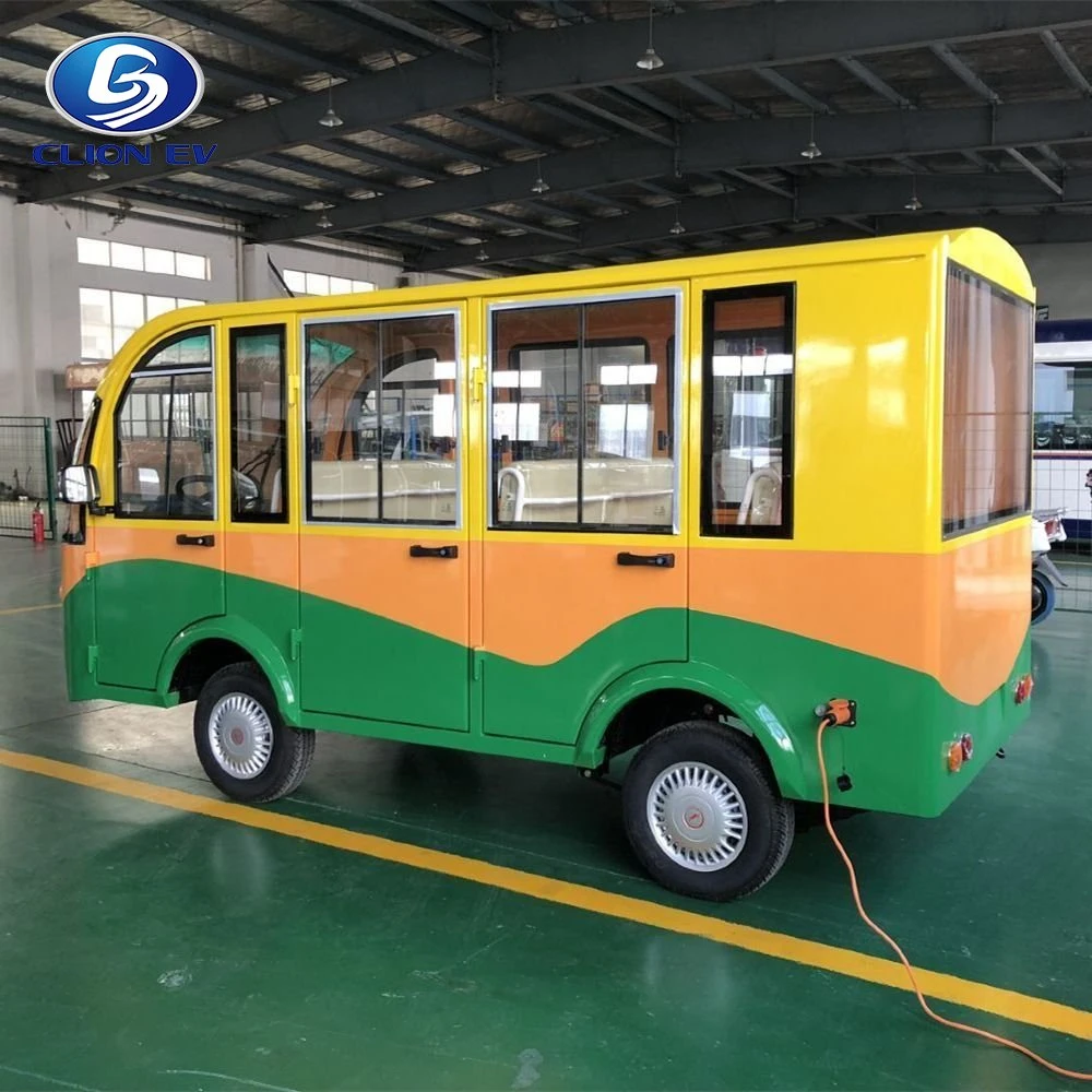Cool Wind Summer Tourist Vehicle Electric Sightseeing Minibus for Resort/Scenic Spot