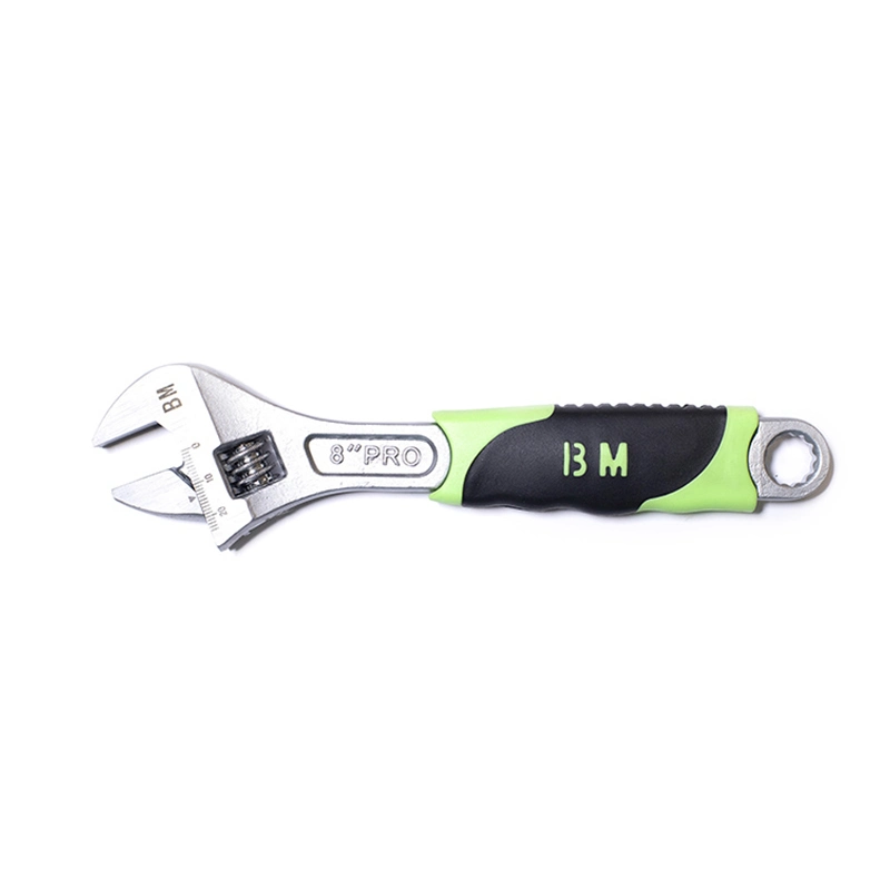 Double Color Handle 12 Inch Adjustable Wrench Forged From High Carbon Steel