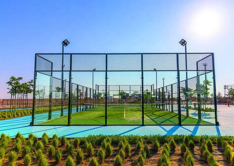 Large Indoor Outdoor Sport Court Custom Rectangular Padel Court Paddle Tennis Courts