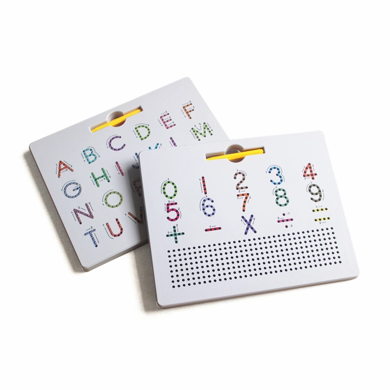 Magnetic Double-Sided Tracing Board with Alphabet Letter ABC and Numbers