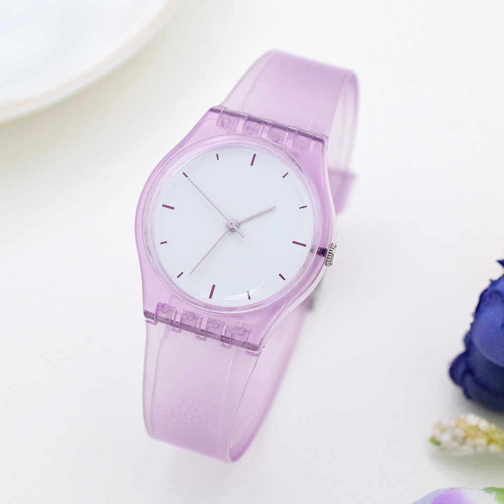 Reloj de plástico dulce de color dulce personalizado Chica′ S Reloj