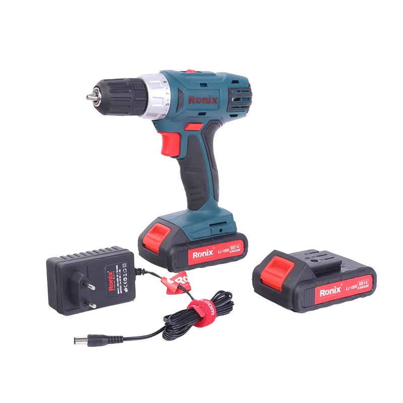 Ronix 8014 14.4V Max Cordless Drill and Impact Driver Power Tool Combo Kit with 2 Batteries and Charger Cordless Drill Driver