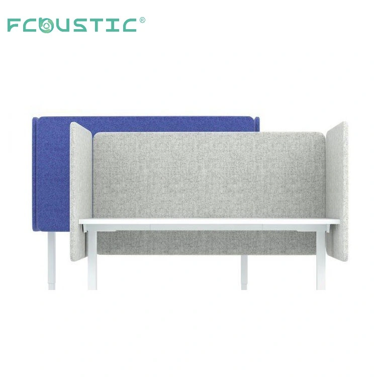 100% Recycle Polyester Fiber Pet Felt Acoustic Panels Sound Proof Grooved Return Desk Screen Divider