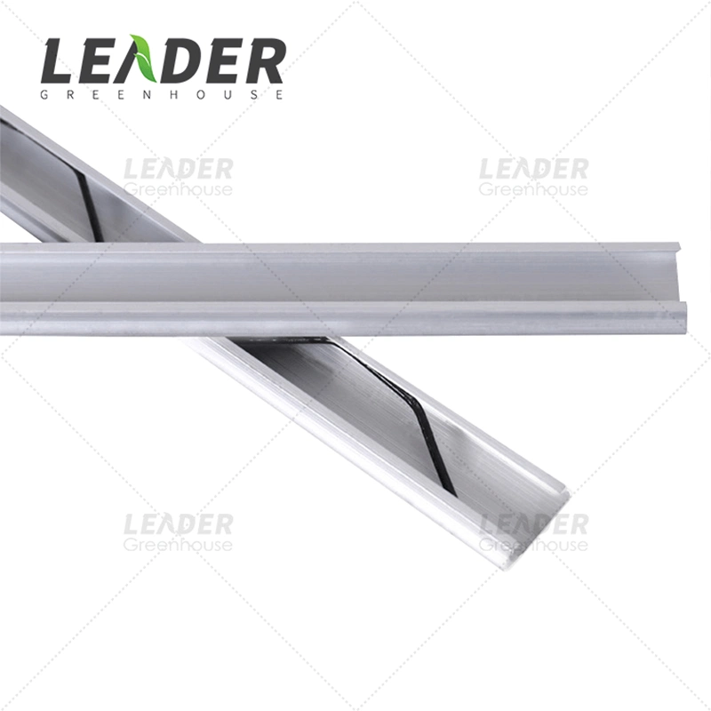 Garden Greenhouse Aluminum 1.5mm Lock Channel Profile for Fixing Plastic Film