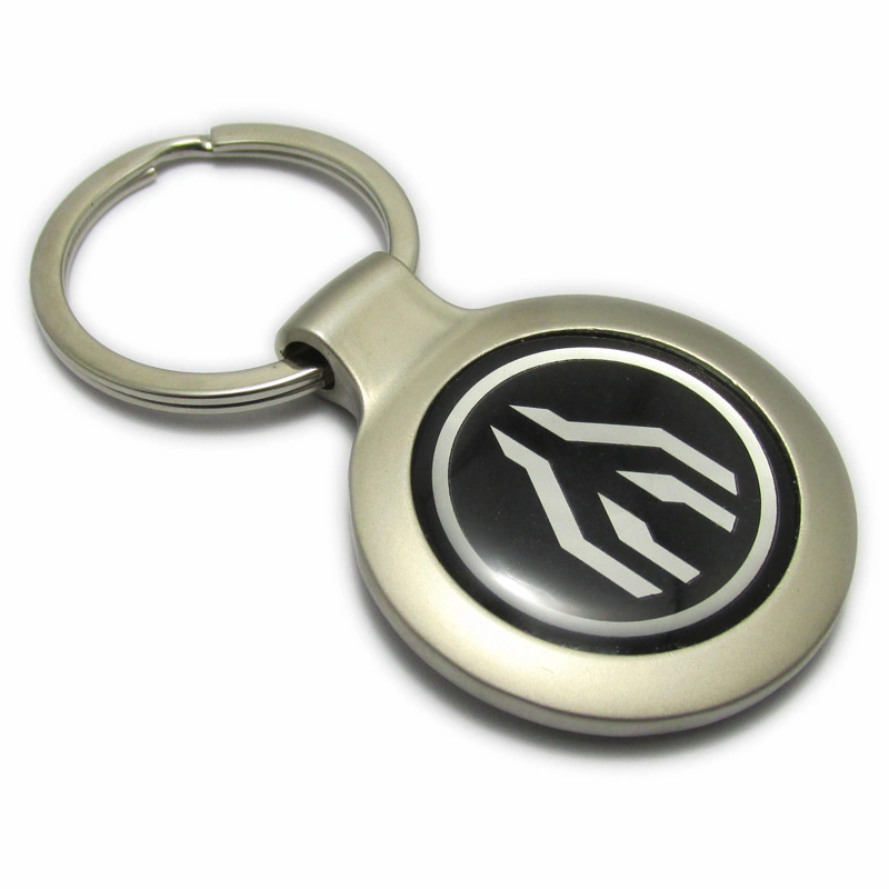 Blank Tag Keychain Promotional Gift Pendant Metal Laser Double-Sided Rotation Motel Keychain