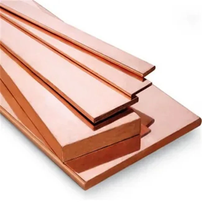 Copper Bars C11000 C12000 Copper Flat Bar 99.99% Pure Copper Platoon Brass Rod