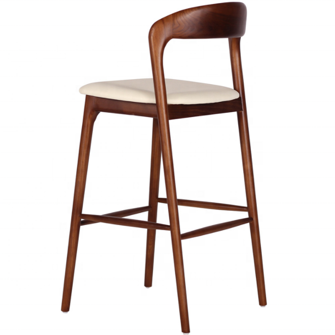 Modern Hotel and Restaurant Wood Barstool Furniture Bar Chair Bar Stool High Chair Loft Bar Chair