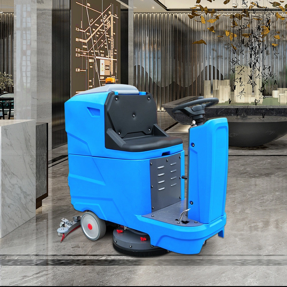 Automatic Riding Floor Scrubber Cleaning Equipment for Factory Warehouse Airport Station Parking Lot