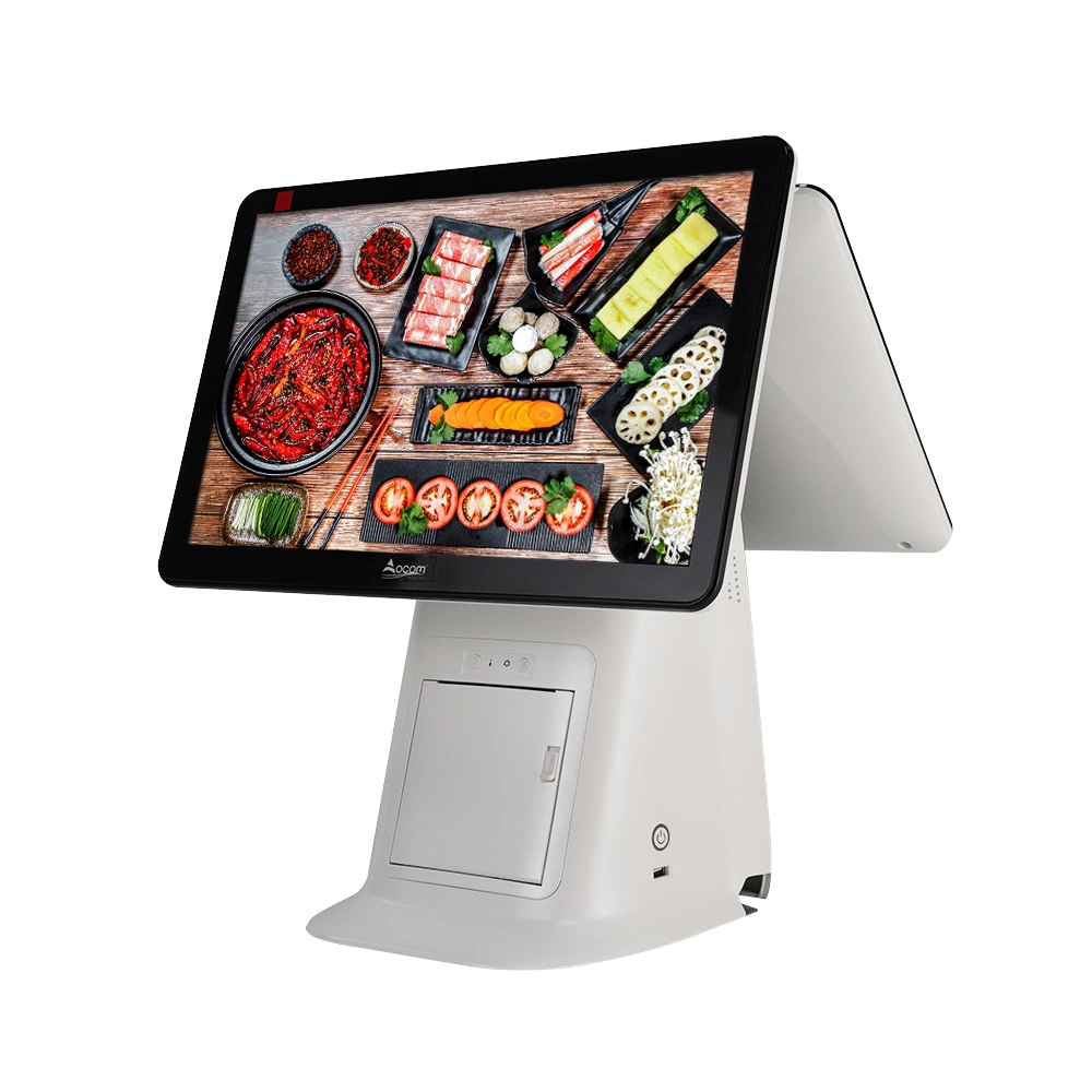 Restaurante LCD táctil 15,6" pantalla más ancha de efectivo electrónico Precio de registro