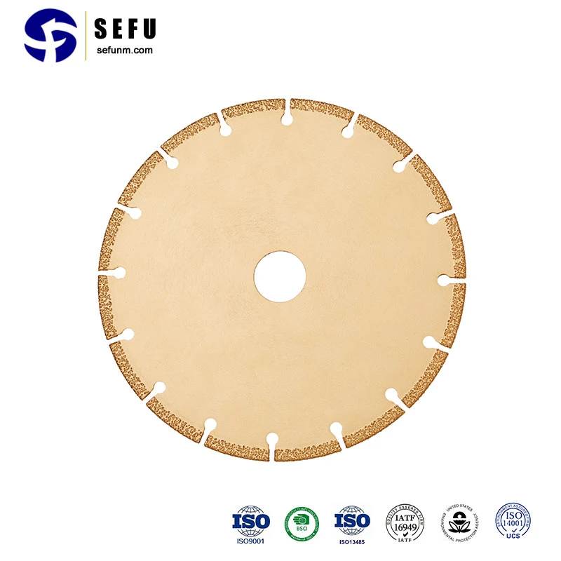 Sefu China Vacuum Brazed Diamond Tools Supplier Vacuum Brazed Diamond Blade Vacuum Brazed Diamond Disc Diamond Saw Blade Tool Diamond Saw