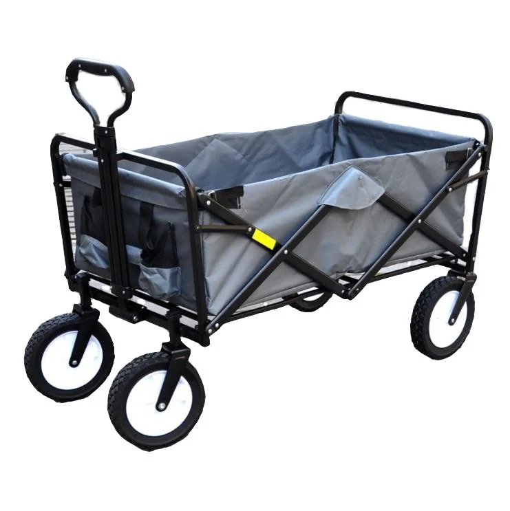 Folding Wagon Wheelbarrow Garden Cart Lightweight Folding Luggage Cart Portable Folding Cart