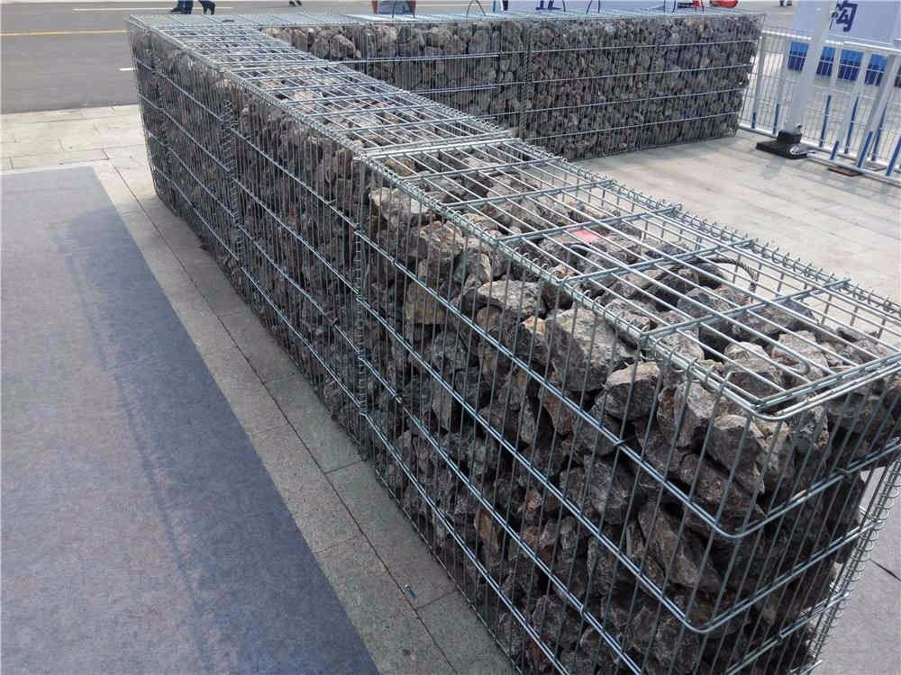 Panier en maille de fils de Gabion galvanisé lourd Dimensions paroi de Gabion recouverte Cage de pierre en maille de fils de gabion