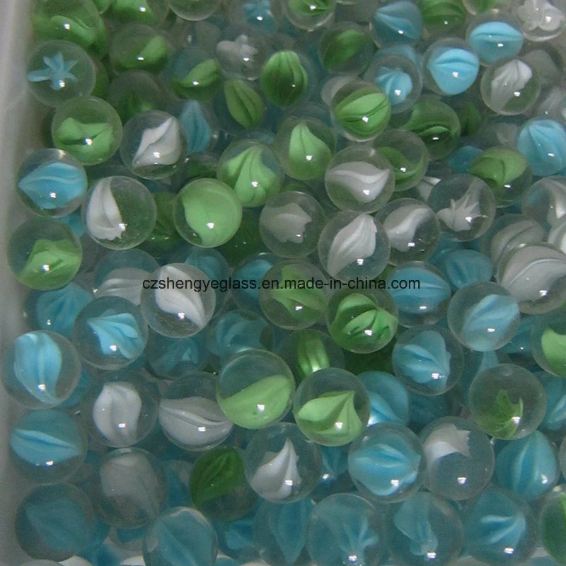 DIY Colored Hand Made Muti-Patten Clear Trabsparent Small Glass Ball