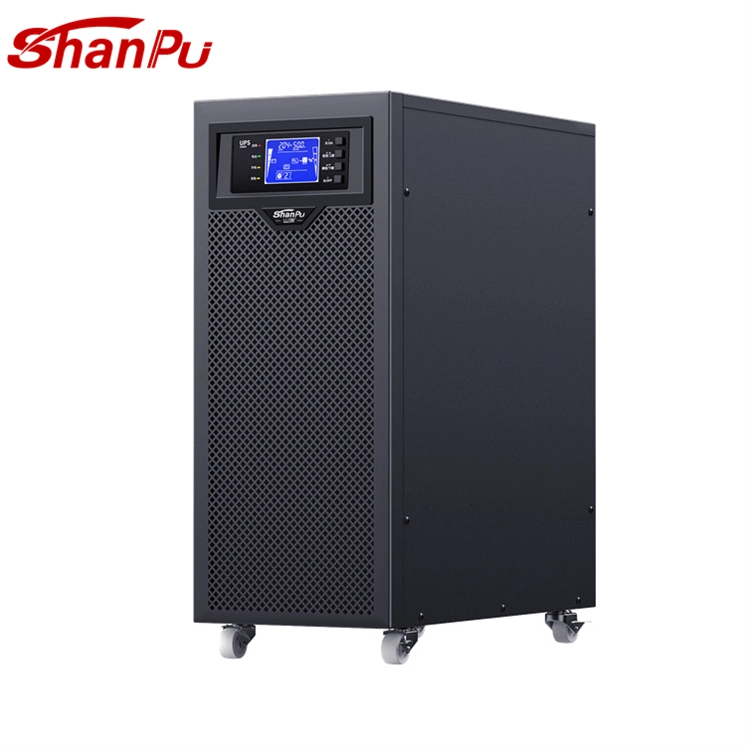 Uninterruptible Power Supply High Frequency Online UPS Power 6kVA 10kVA PF0.9 Output with Universal Outlets