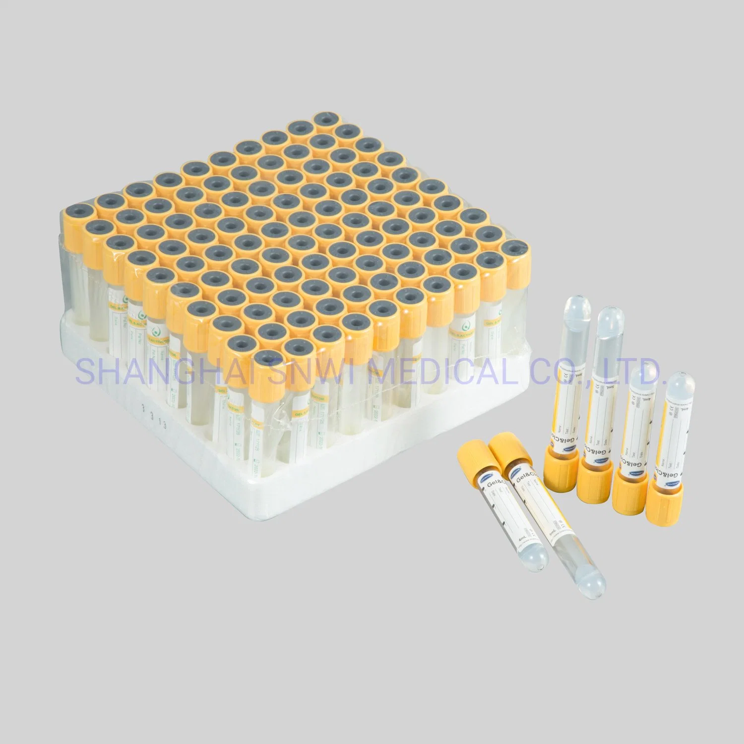 China Medical Glucose Blood Collection Tube Add Inhibitor for Glucolysis