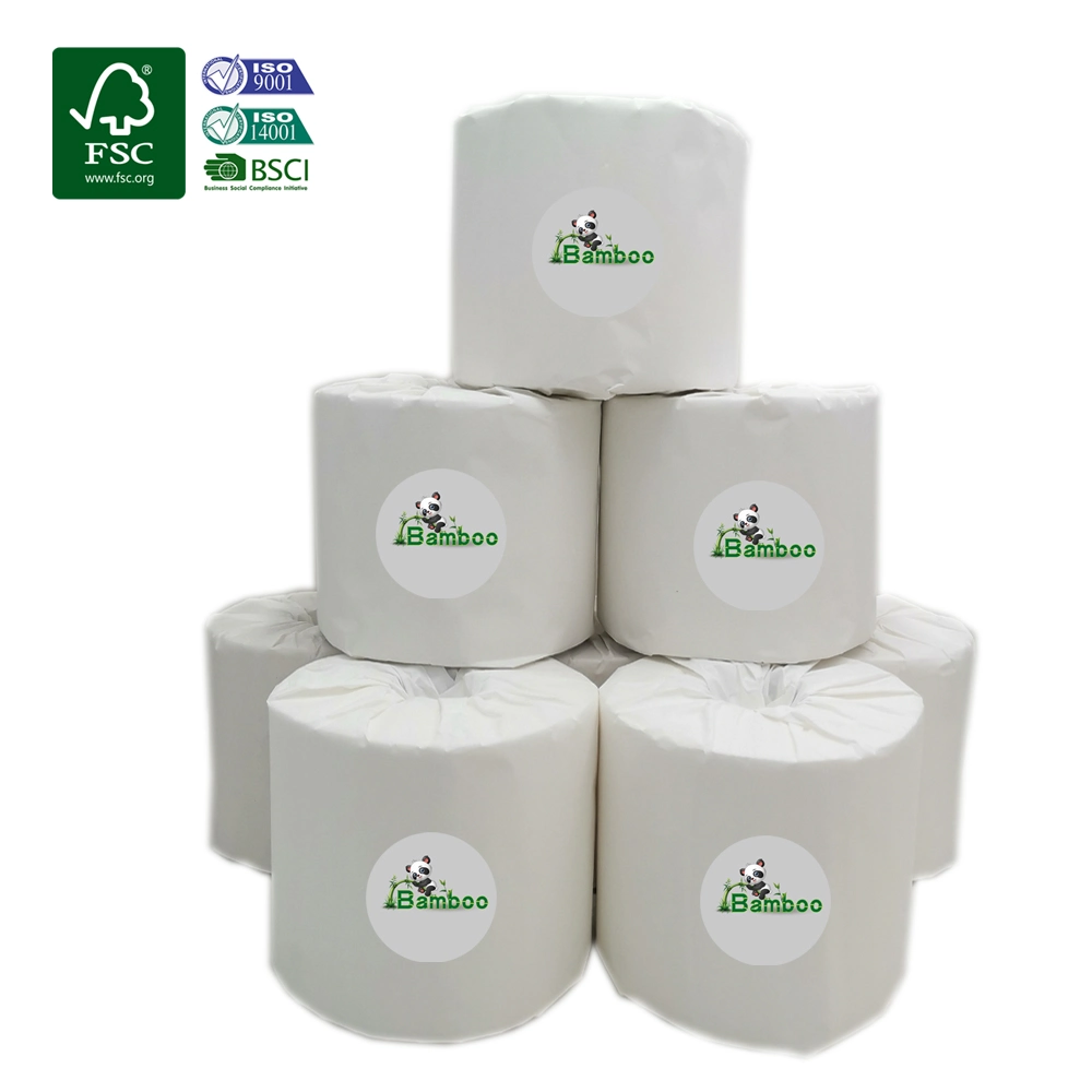 Wholesale Toilet Paper 2/3 Ply Roll Tissue Custom Wood Pulp Cheap Colored Hemp Bamboo Toilet Paper Manufacturer