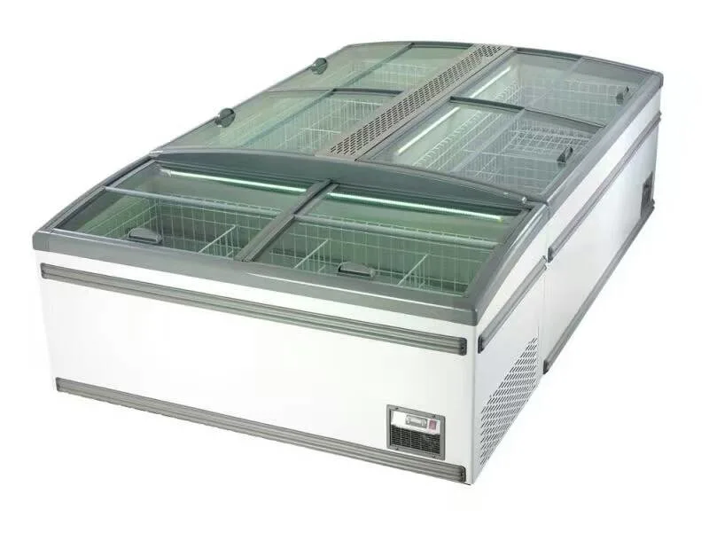 Supermarket Commercial Horizontal Island Freezing Showcase for Frozen Food