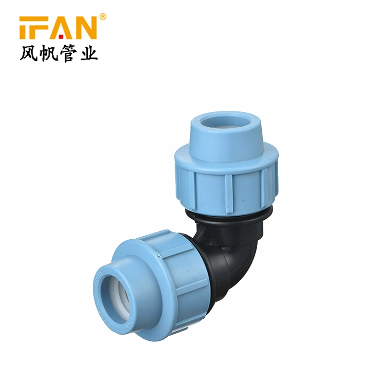 Ifan Pn16 Pressure Plastic Pipe Fittings PE PP Compressing Fitting HDPE Pipe