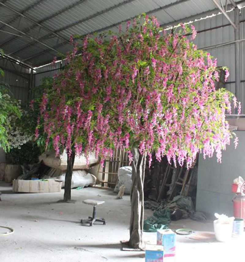 2022 Artificial Wedding Indoor Wisteria Tree Decoration Green Wedding Tree Centerpiece Hanging Wisteria Blossom Tree