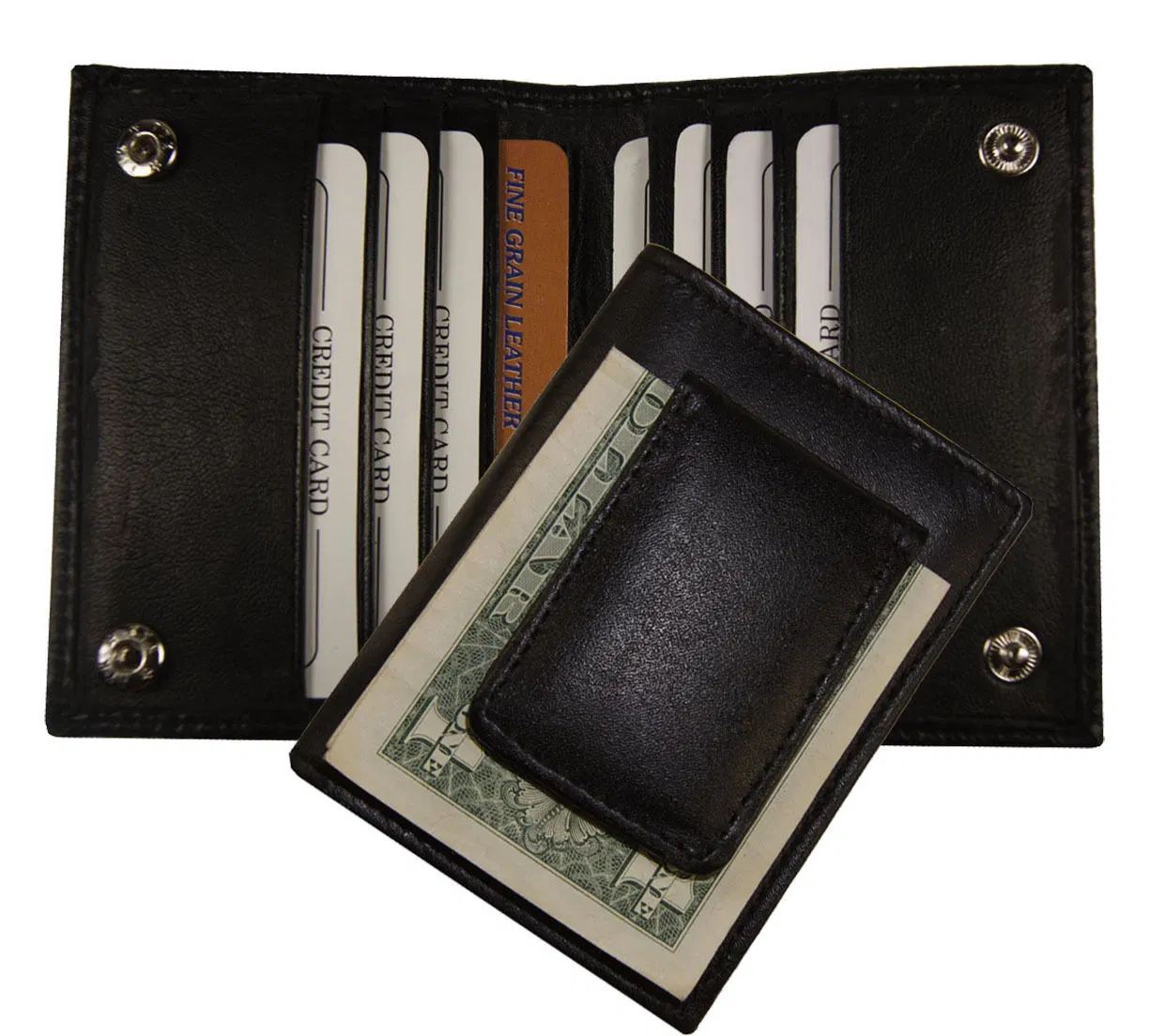 Magnetic RFID Money Clip Name Business Card Holder
