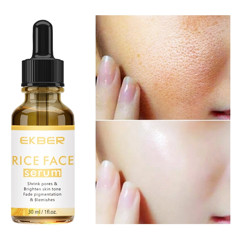 Face Care Whitening Refine Wrinkles Skin Care Moisturizing Custom Logo Rice Serum