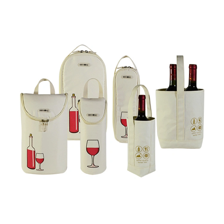 Promotional Gift Wine Spout Cooler Tote Bag PVC Paper Wine Bottle Bag