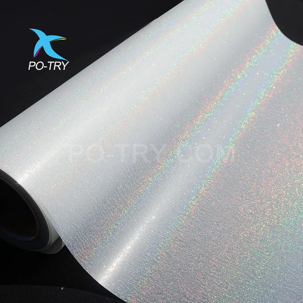 Htv Hot Cold Peeling rouleau de transfert de chaleur en vinyle Glitter version Film PET DTF