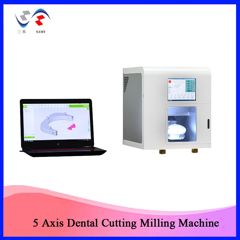 5 Axis Laboratory Dental PMMA Material Fully Automatic Zirconia Block Cutting Machine