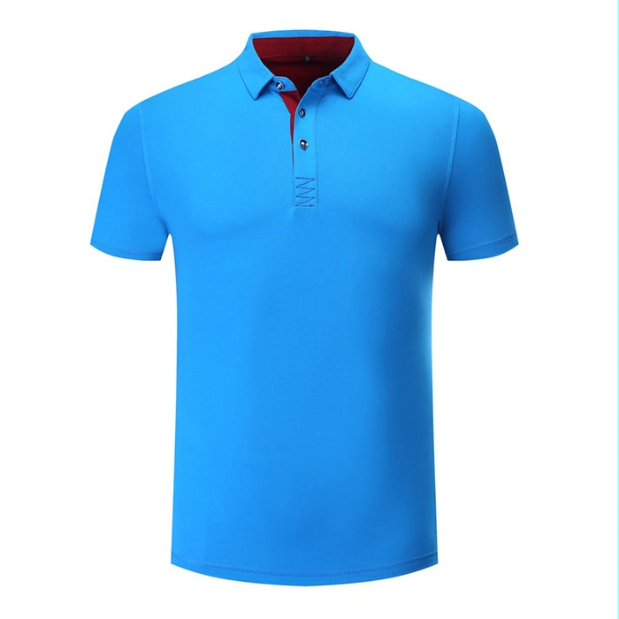 Simple Summer Mens Polo Advertising Culture Polyester Blank Polo Shirt with Customized Logo