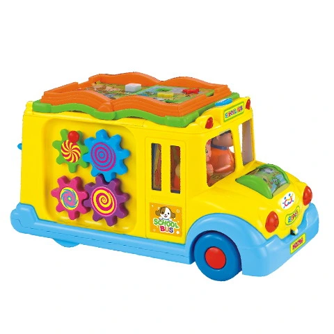 Children Intellectual Toys Kids Educational School Bus Toys