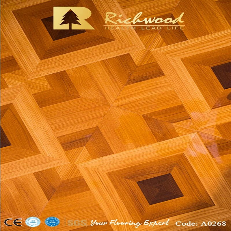 New Type AC4 HDF Waxed Edged Laminate Flooring