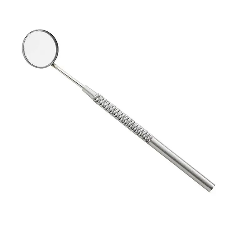 Dm01 Dentist Stainless Steel Handle Anti-Fog Front Surface Dental Mouth Mirror