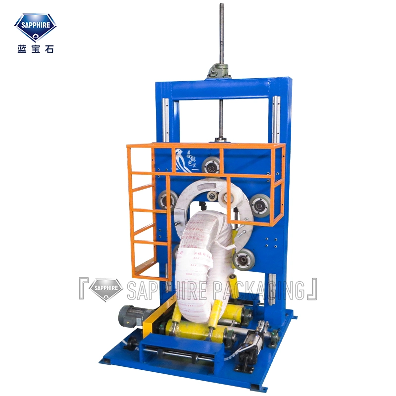 Shandong Sapphire Vertical Automatic Wrapping Film Packaging Machine Tire Wrapping Machine Floor Heating Pipe Baling Machine
