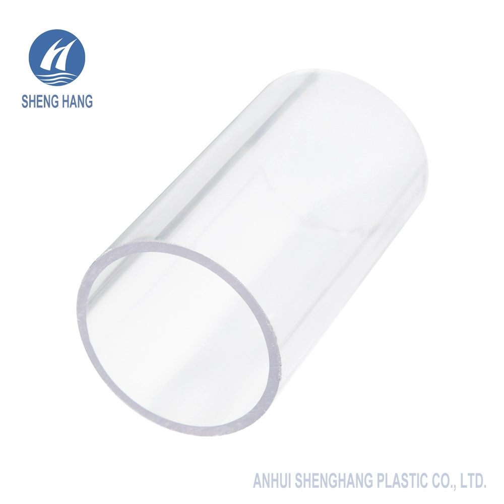 Clear Hard Plexiglass Tube Customized Size Extruded Plastic Transparent Acrylic Pipe