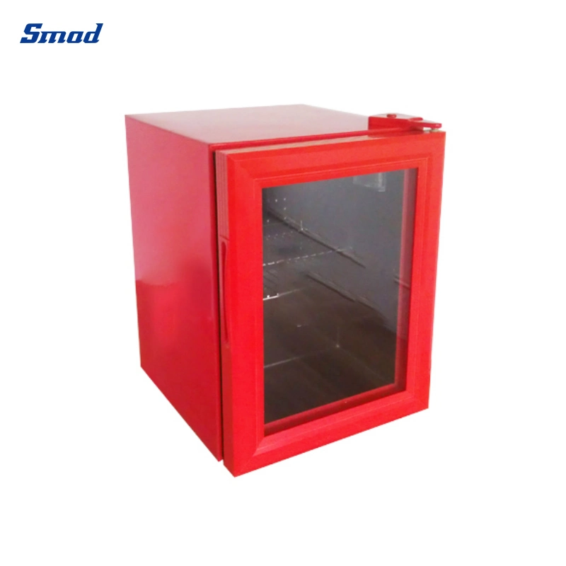 21L Mini Countertop Directly Cooling Glass Door Beverage Cooler Display