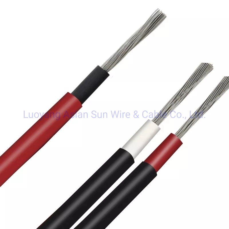 TUV PV1-F XLPE Sistema Solar fotovoltaica solar fotovoltaico de núcleo único Flexible Cable 4 mm cuadrados