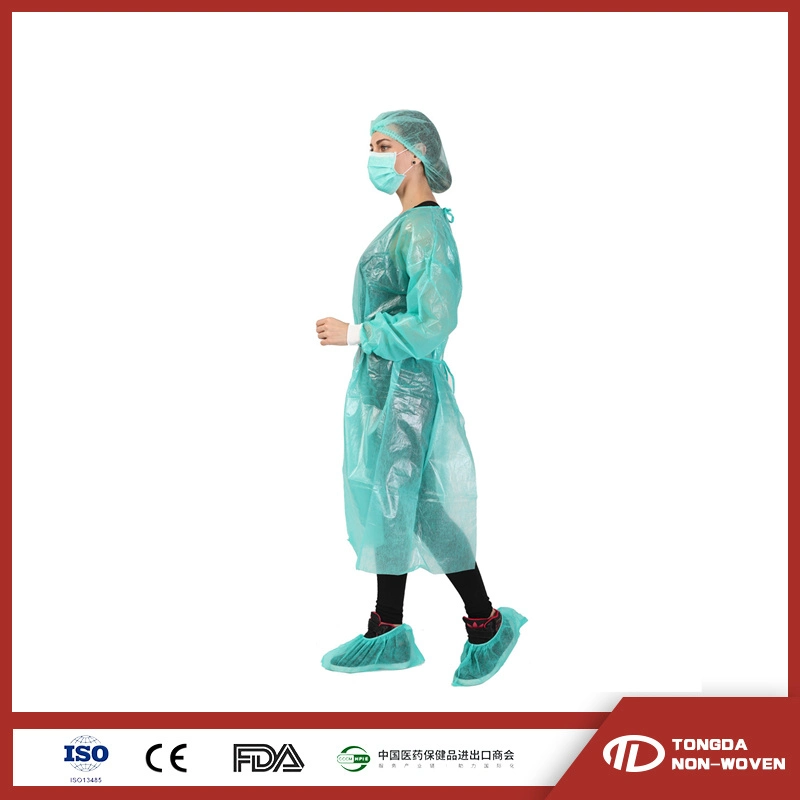 Disposable Medical Uniform PP Nonwoven Isolation Gown for Hospital Use