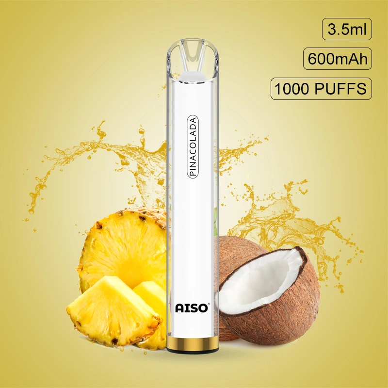 Aiso Ecigs with Transparant Glowing 3.5ml 600mAh Battery 1000puffs Pen Style vapes