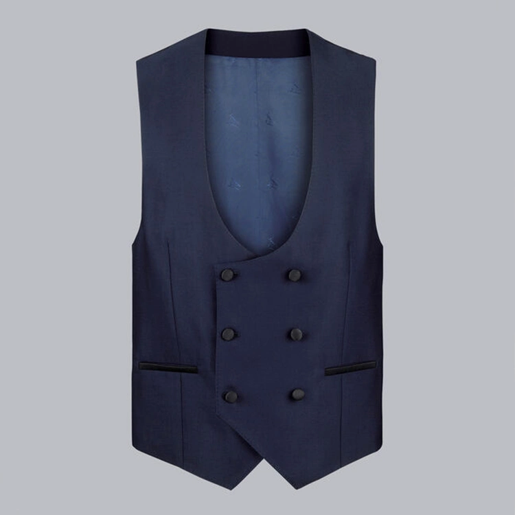 Custom Bespoke Blazer Navy Men Suit Wedding Suits Single Breasted Notch Lapel