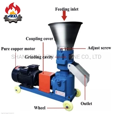 Small Poultry Feed Granulator Electric Motor Feed Pellet Machine