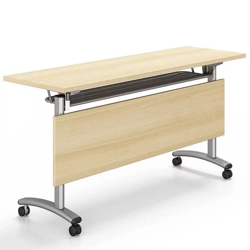 Foldable Office Furniture Meeting Training Lecture Rectangular Flip Top Folding Table