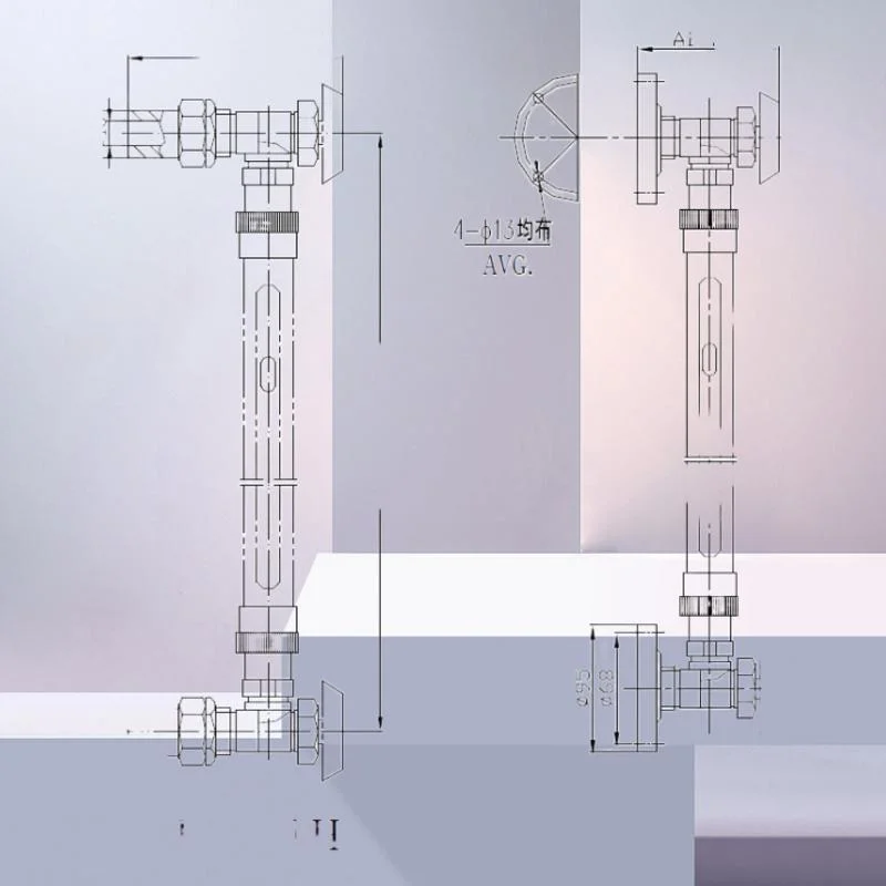 Jauge de niveau magnétique à regard en verre chinois pour la mesure du flotteur d'eau Transmetteur