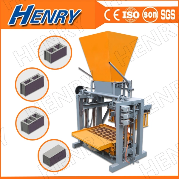 Qt4-35b Hand Operated Hollow Block Machine Paver Machine Curbstone Making Machine