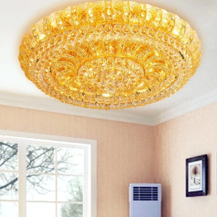 Empotrada moderna iluminación del techo de cristal Lámparas de techo lámparas de araña de oro para dormitorios entrada vestíbulo Pasillo Comedor