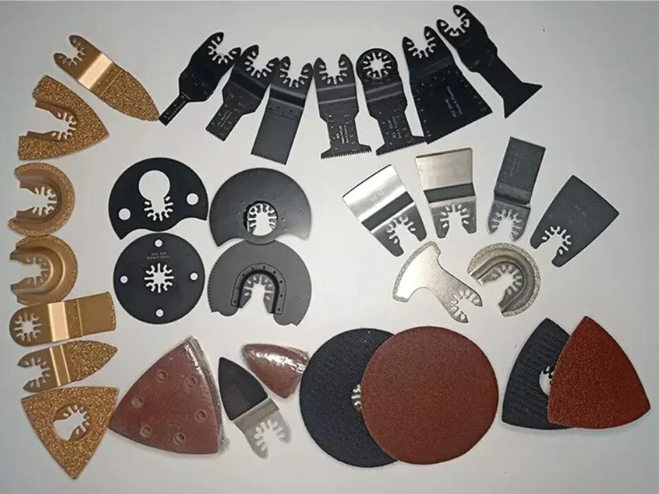 Professional 20PCS Oscillating Saw Blades Set Multitool Quick Release for Wood, Plastic, Metal