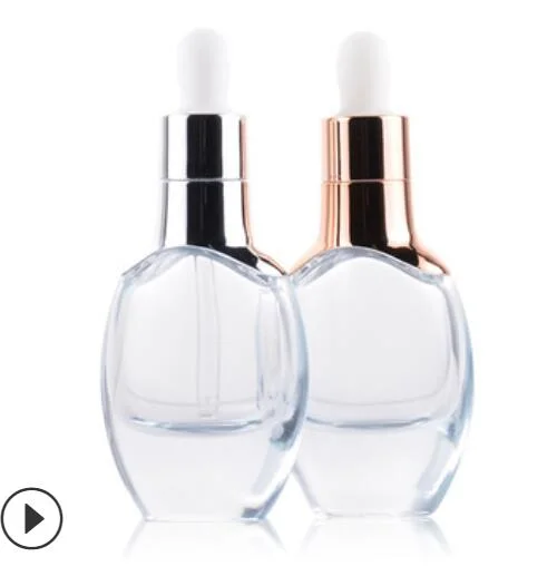 Glass Spray Bottles 30ml Perfume Bottle Flat Square Medical Alcohol Glass Bottles with Atomizer