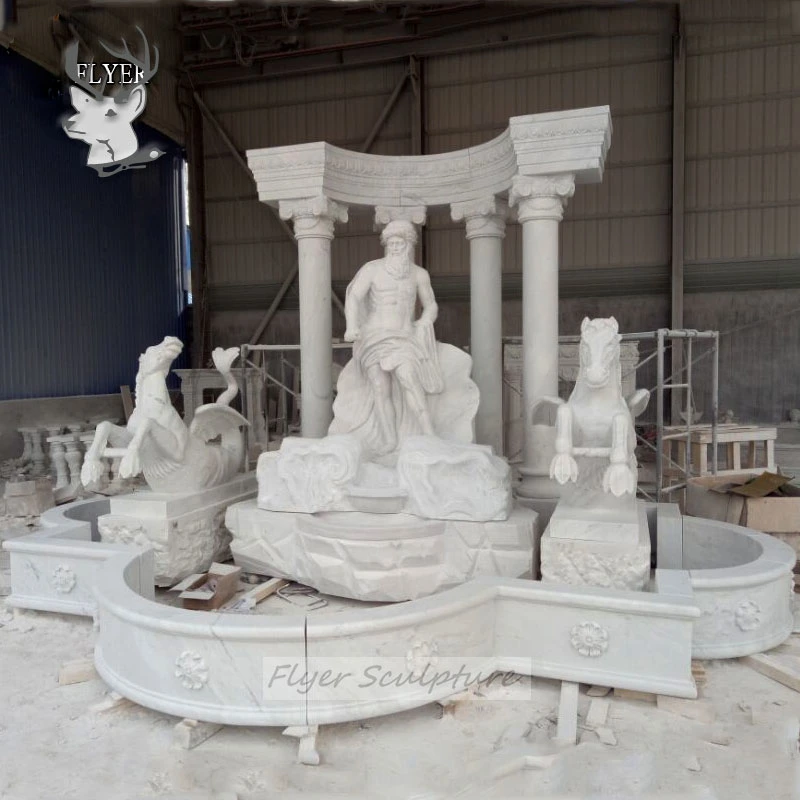 Roman Baroque Style Famous Fontana Di Trevi Marble Fountain for Outdoor Construction